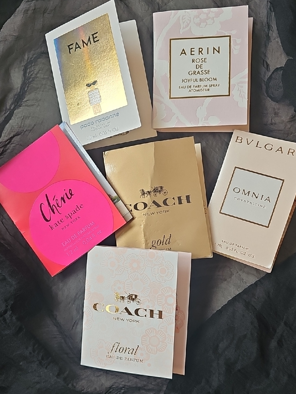 Perfume Sample Cards. 0.5+ Oz